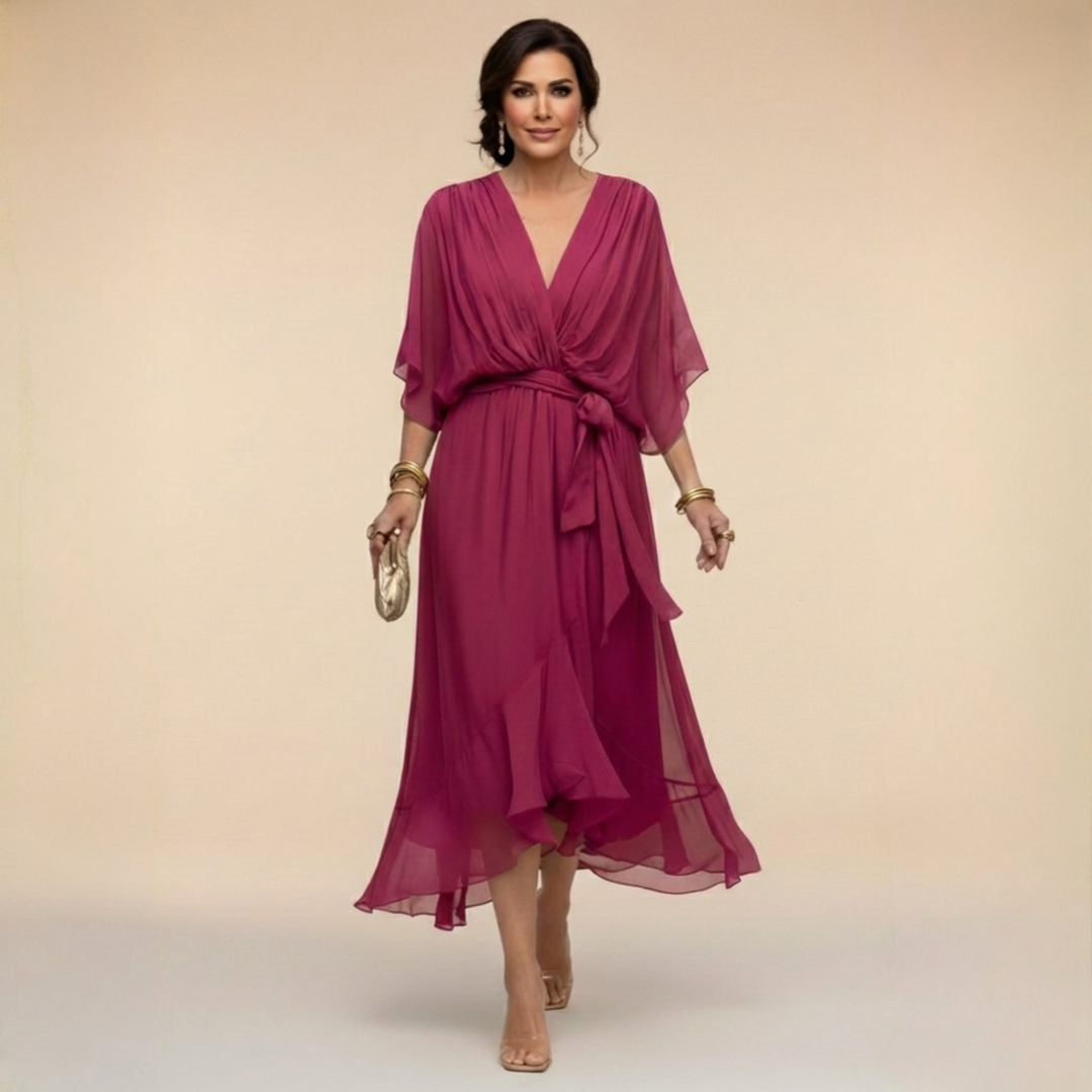 Clara – Vestido elegante con escote en V